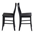 International Concepts Cosmo Solid Wood Counter Height Stool in Coal