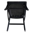 International Concepts Cosmo Solid Wood Counter Height Stool in Coal