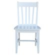 International Concepts Solid Wood Dining Chair in White (Set of 2)