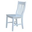 International Concepts Solid Wood Dining Chair in White (Set of 2)