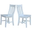 International Concepts Solid Wood Dining Chair in White (Set of 2)