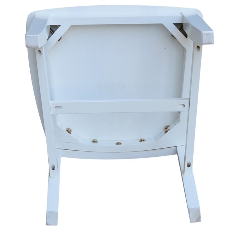 International Concepts Solid Wood Dining Chair in White (Set of 2)