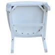 International Concepts Solid Wood Dining Chair in White (Set of 2)