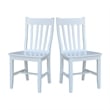 International Concepts Solid Wood Dining Chair in White (Set of 2)