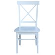 International Concepts X-Back Dining Chair in White (Set of 2)