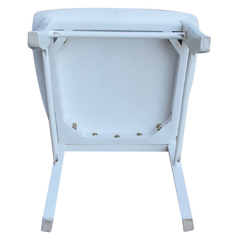 International Concepts X-Back Dining Chair in White (Set of 2)