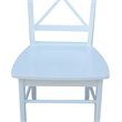 International Concepts X-Back Dining Chair in White (Set of 2)