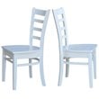 International Concepts Emily Side Dining Chair in White (Set of 2)