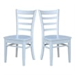 International Concepts Emily Side Dining Chair in White (Set of 2)