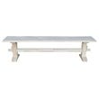 International Concepts Live Edge Unfinished Trestle Bench