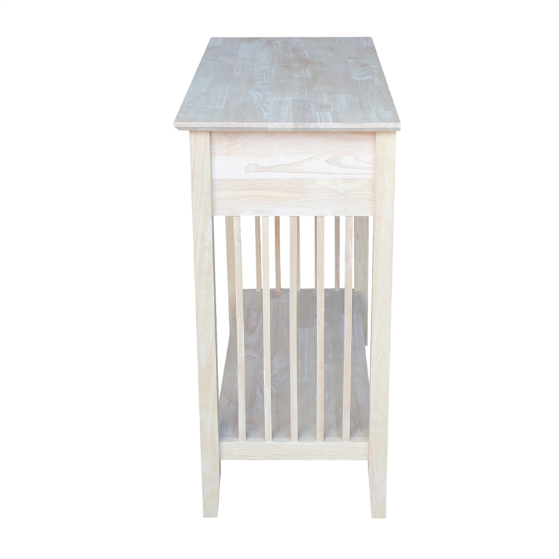 International Concepts Unfinished Wood Mission Styled Console SV31