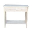 International Concepts Unfinished Wood Mission Styled Console