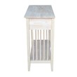 International Concepts Unfinished Wood Mission Styled Console