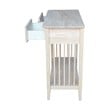 International Concepts Unfinished Wood Mission Styled Console