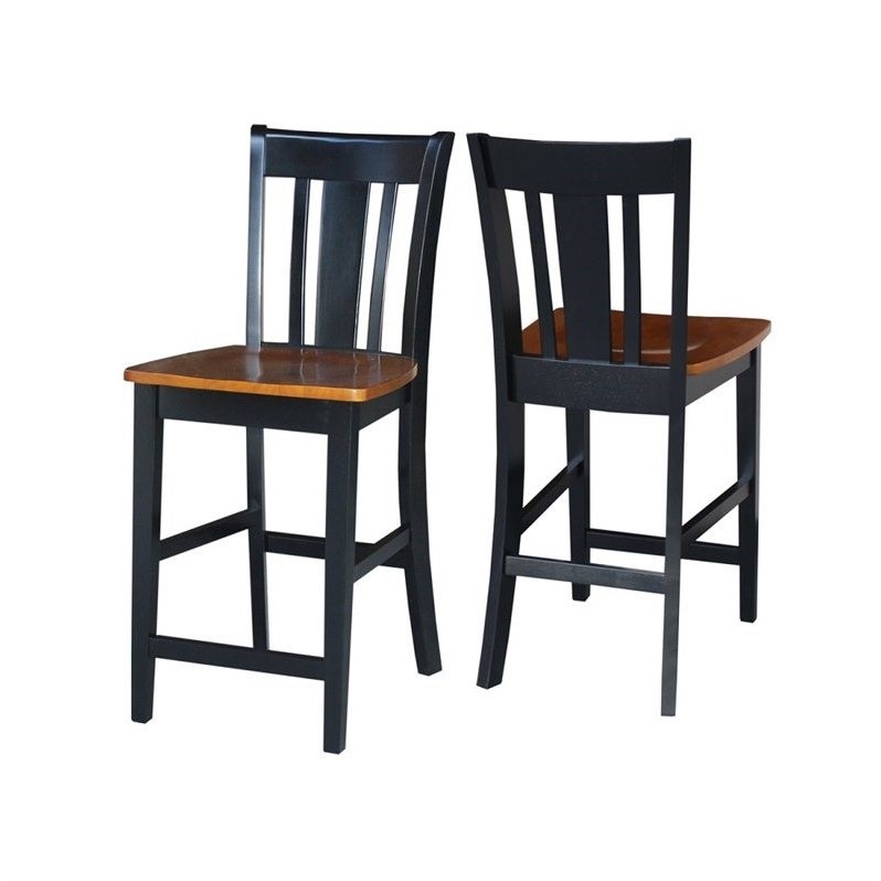 Black and best sale cherry bar stools