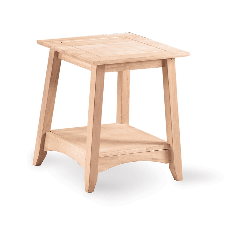International Concepts Whitewood Y, Unfinished Small Side Table