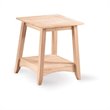 International Concepts Whitewood Bomby Tall Unfinished End Table