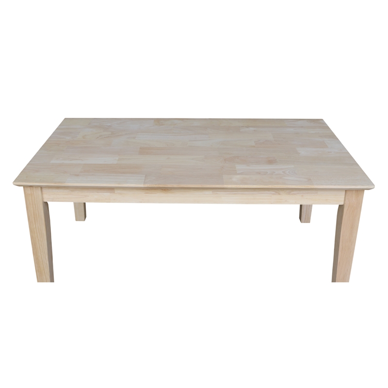 International Concepts Whitewood Tall, International Concepts Shaker Console Table Unfinished