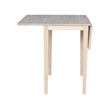 International Concepts Solid Wood Drop Leaf Casual Dining Table - Unfinished