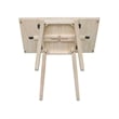 International Concepts Solid Wood Drop Leaf Casual Dining Table - Unfinished