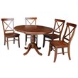 International Concepts 5 Piece Dining Set in Espresso