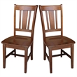 International Concepts San Remo Solid Wood Dining Side Chair in Espresso