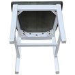 International Concepts Ava Solid Wood Dining Side Chair in White (Set of 2)