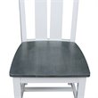 International Concepts Ava Solid Wood Dining Side Chair in White (Set of 2)