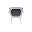 International Concepts Cosmo Verona Wood Dining Chairs in White/Heather Gray