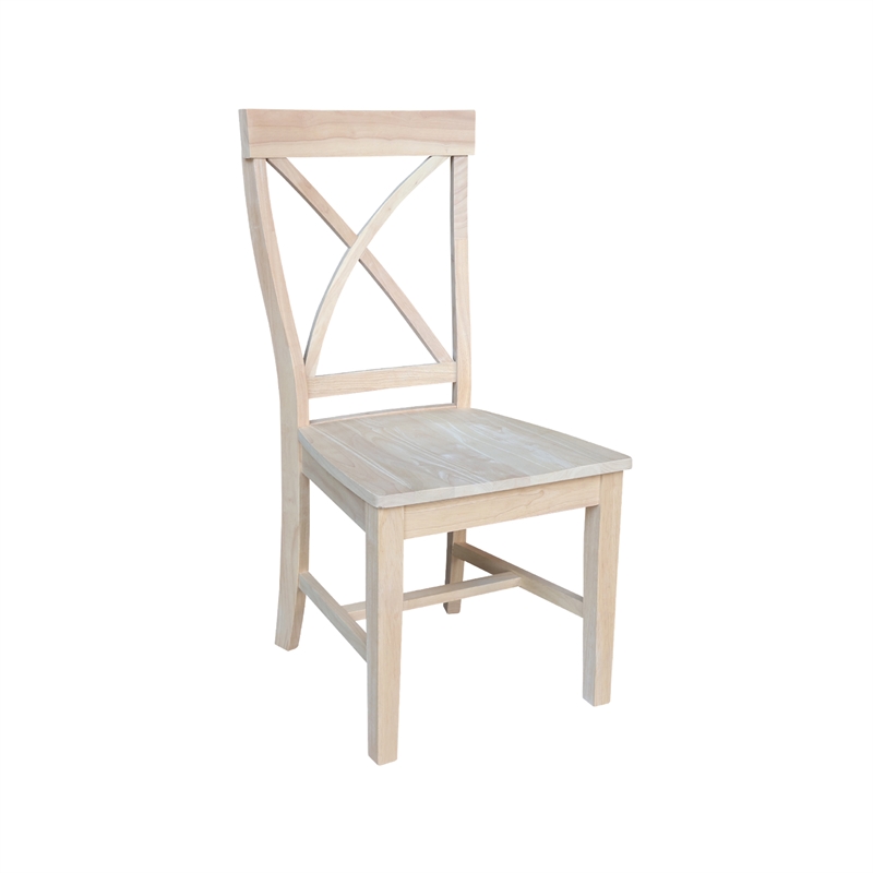 International Concepts Creekside Wood Dining Side Chair (Set of 2) in Unfinished