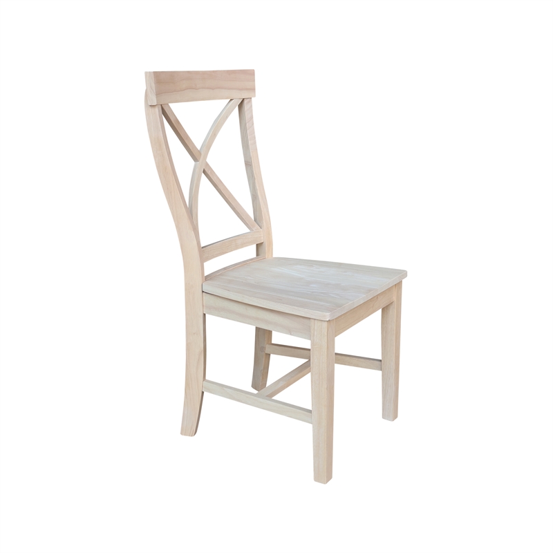 International Concepts Creekside Wood Dining Side Chair (Set of 2) in Unfinished