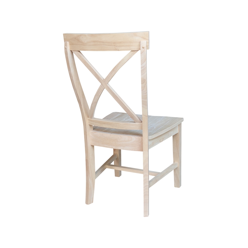 International Concepts Creekside Wood Dining Side Chair (Set of 2) in Unfinished