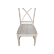 International Concepts Creekside Wood Dining Side Chair (Set of 2) in Unfinished