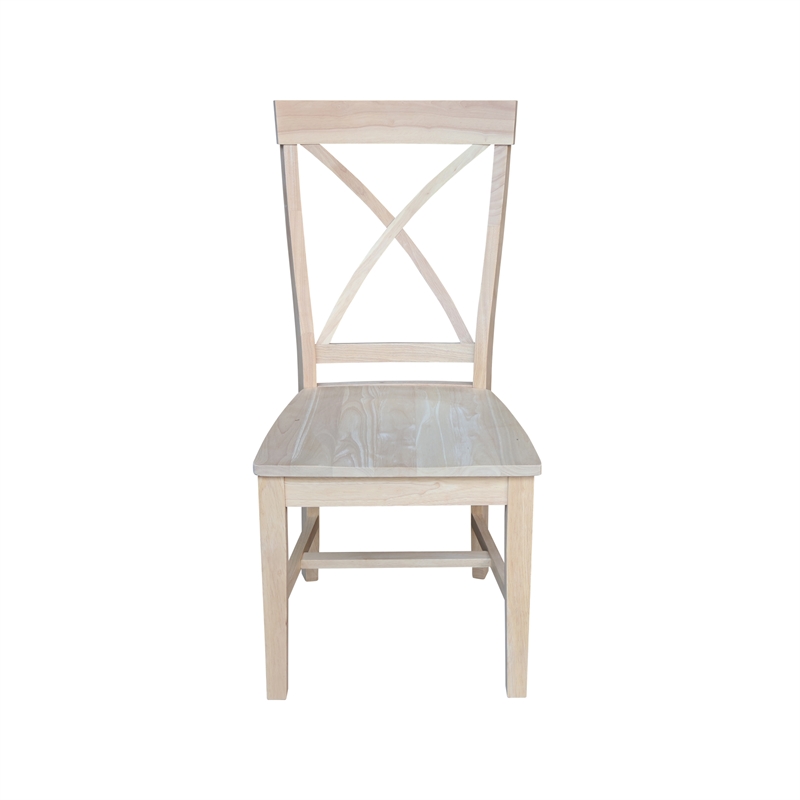 International Concepts Creekside Wood Dining Side Chair (Set of 2) in Unfinished