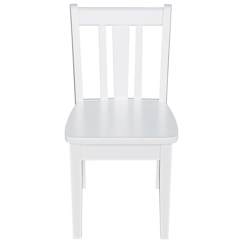 International Concepts San Remo Kids Chair in White (Set of 2)