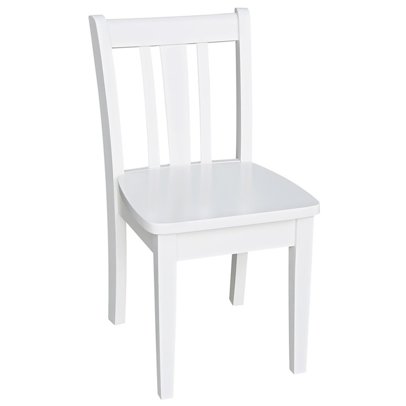 International Concepts San Remo Kids Chair in White (Set of 2)