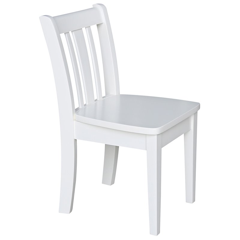 International Concepts San Remo Kids Chair in White (Set of 2)