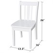 International Concepts San Remo Kids Chair in White (Set of 2)
