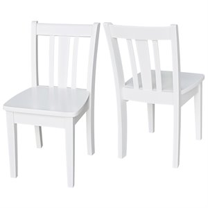 International Concepts San Remo Kids Chair in White (Set of 2)