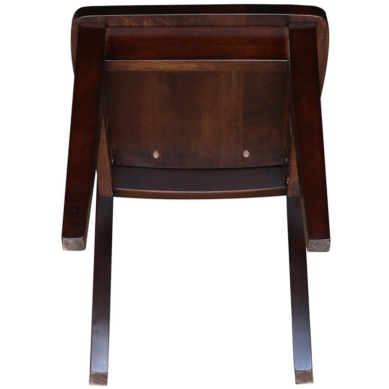 International Concepts San Remo Kids Chair in Rich Mocha (Set of 2)