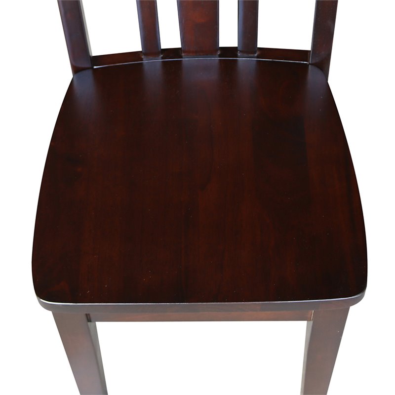 International Concepts San Remo Kids Chair in Rich Mocha (Set of 2)