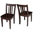 International Concepts San Remo Kids Chair in Rich Mocha (Set of 2)