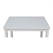 International Concepts 3 Piece Kids Table and Chair Set in White