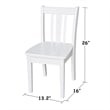 International Concepts 3 Piece Kids Table and Chair Set in White