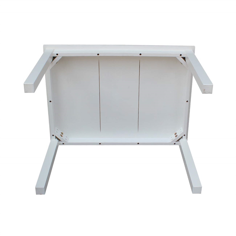 International Concepts 5 Piece Kids Table and Chair Set in White