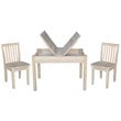 International Concepts 3 Piece Storage Kids Table and Chair Set