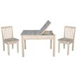 International Concepts 3 Piece Storage Kids Table and Chair Set