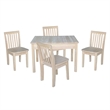International Concepts 3 Piece Storage Kids Table and Chair Set