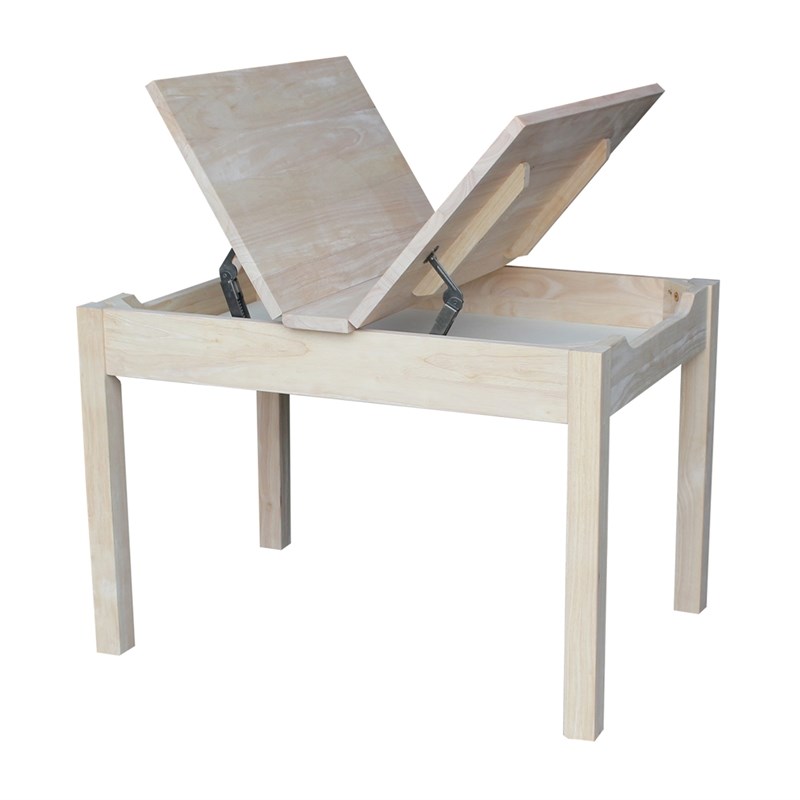 International Concepts 5 Piece Storage Kids Table and Chair Set