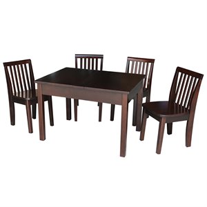 international concepts storage kids table and chair set in mocha a